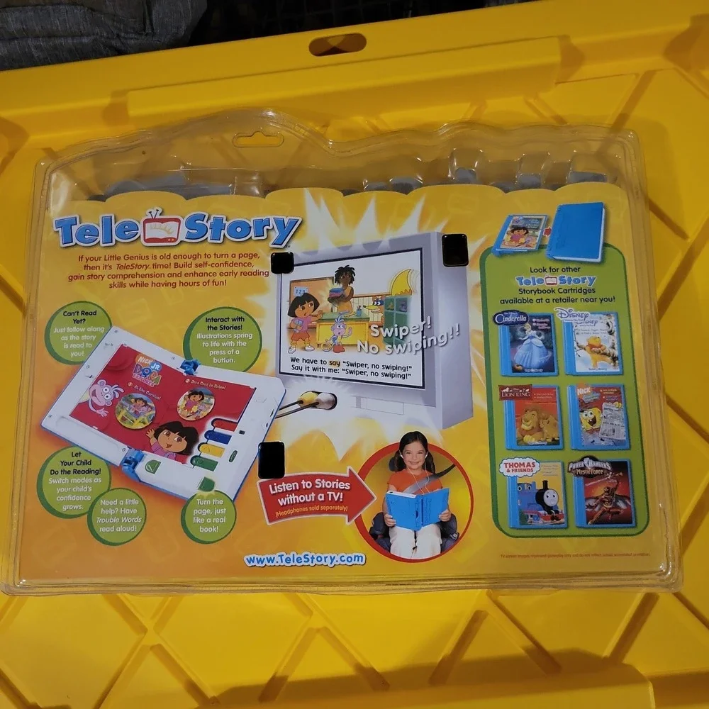 Tele Story Interactive Story Book System for Kids with Dora the Explorer Stories
